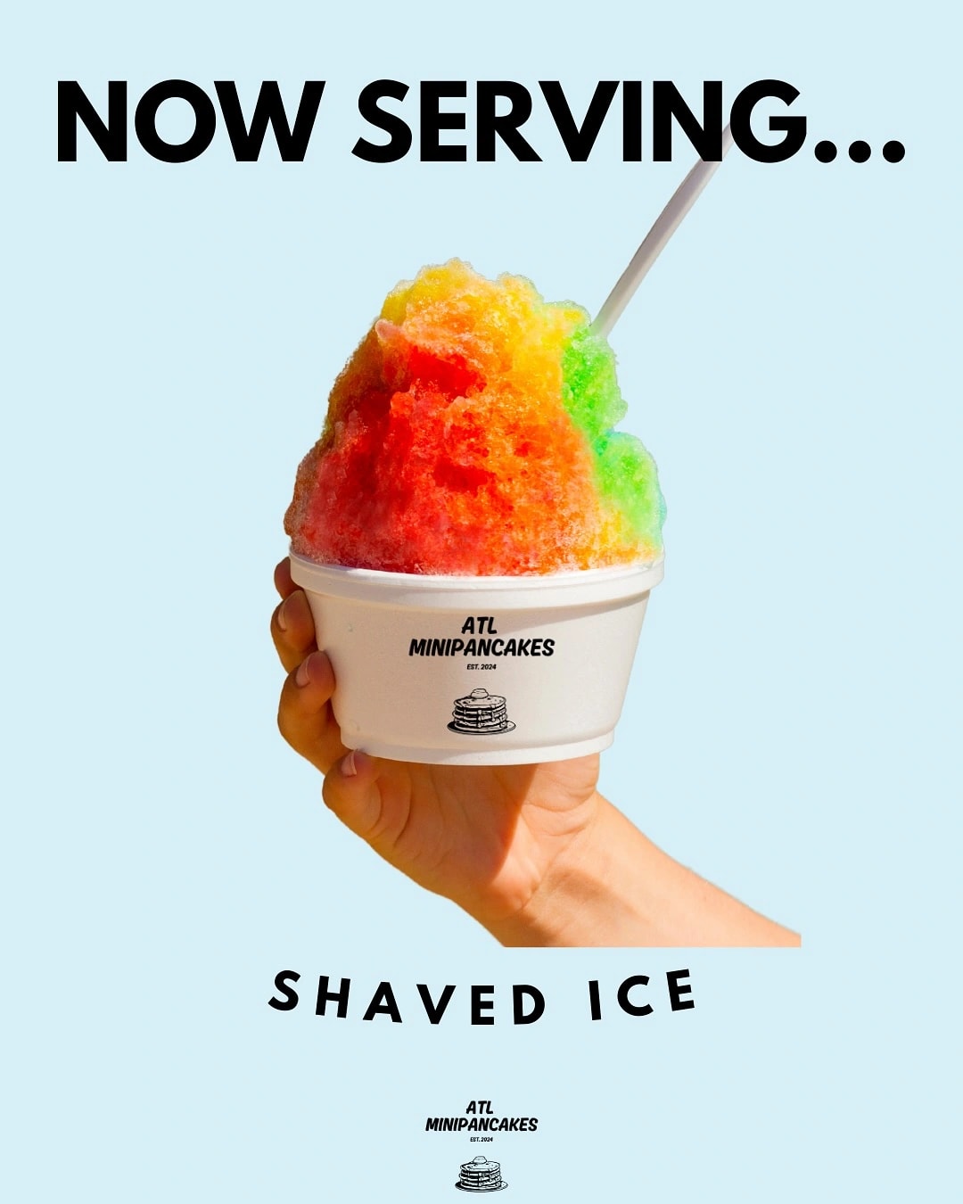 Delicious shaved ice with fresh fruits and syrup